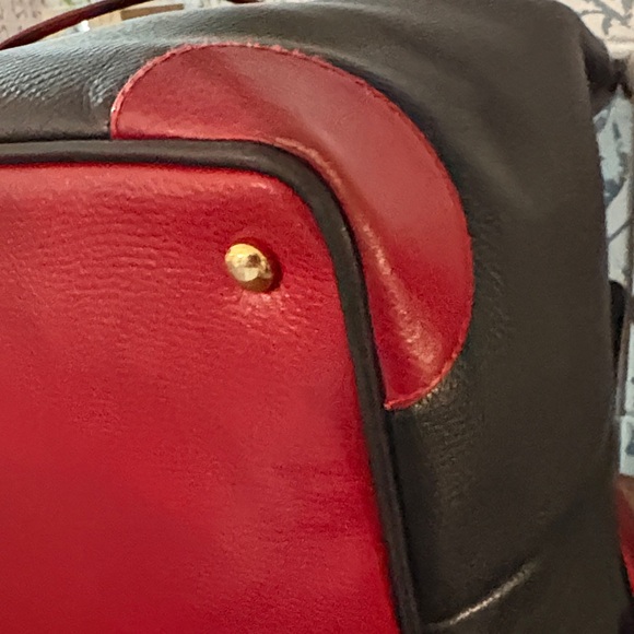 Bally Black and Red Leather Vintage Backpack main image 5